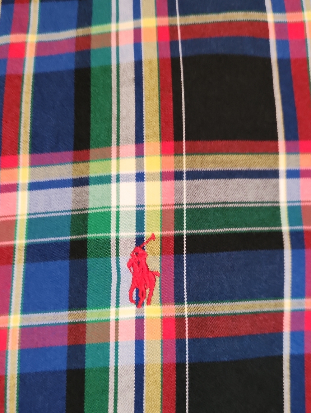 Ralph Lauren Plaid Collared Bitton Front  Long Sleeve Mens Shirt - Picture 2 of 3